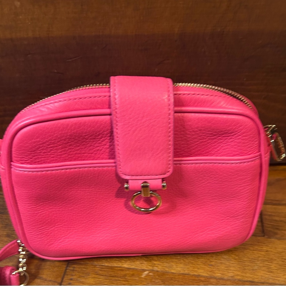Talbots Pink Leather Crossbody Bag